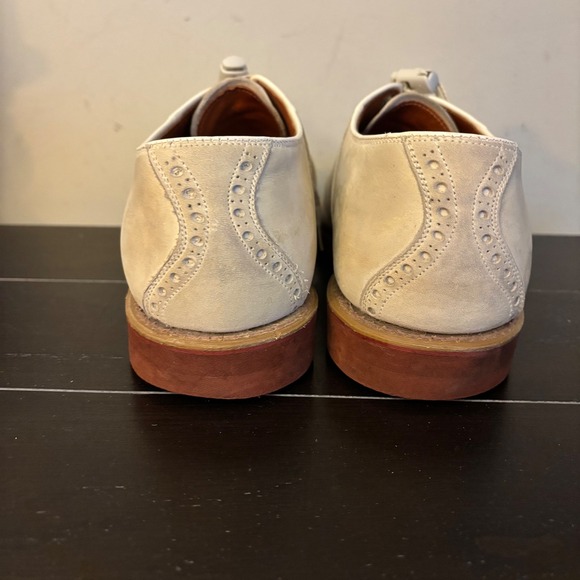 Cole Haan Traditionals | Mens 9 D | Cream Buck Oxford Shoes | Red Brick Sole